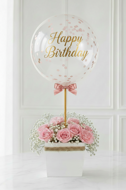 The Bloom Box: Pink Roses + Pink Carnations