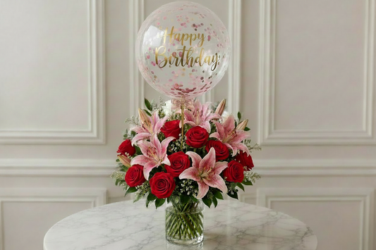 Happy Birthday - Red Roses