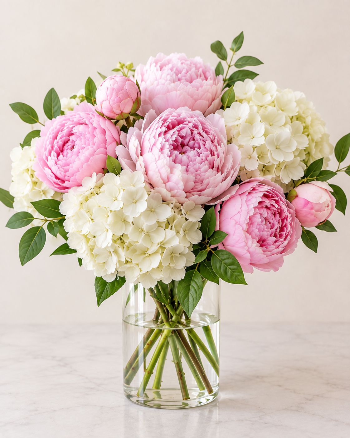 Peony + Hydrangea Bouquet
