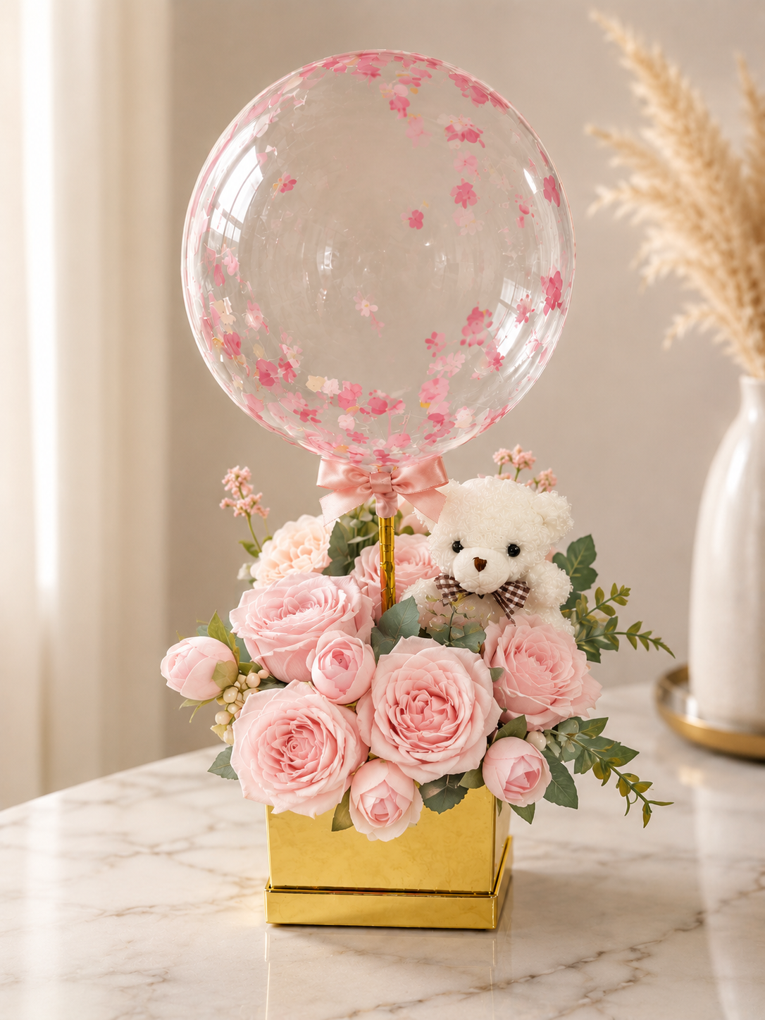 The Golden Box + Plush Bear
