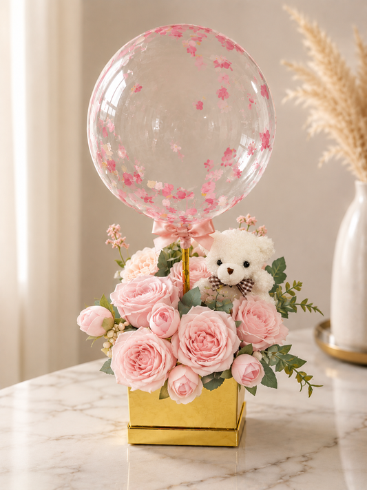 The Golden Box + Plush Bear