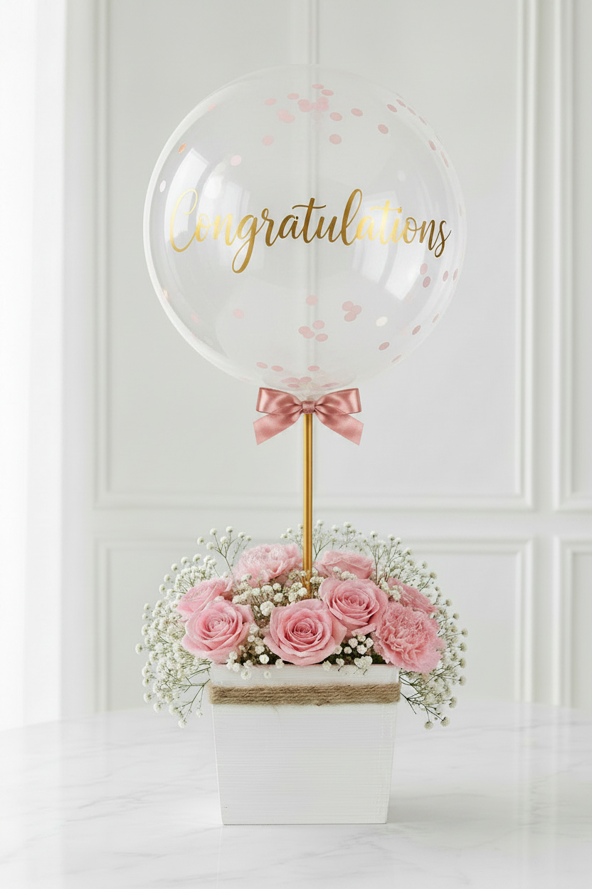 The Bloom Box: Pink Roses + Pink Carnations