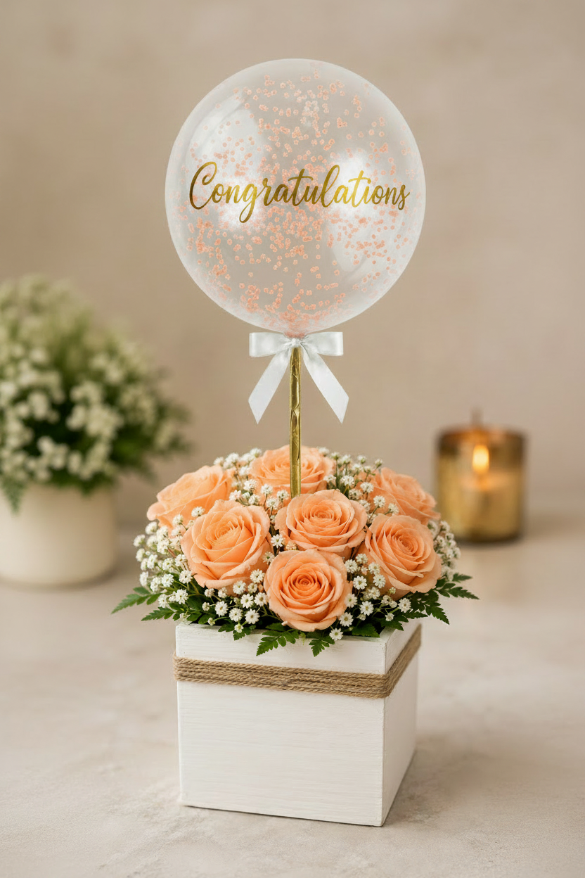 Congratulations - Center of Balloon