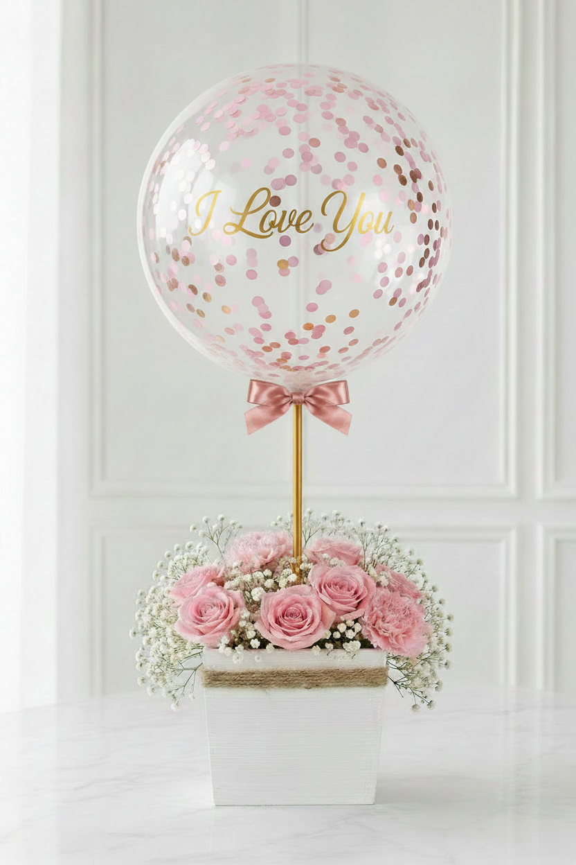 The Bloom Box: Pink Roses + Pink Carnations
