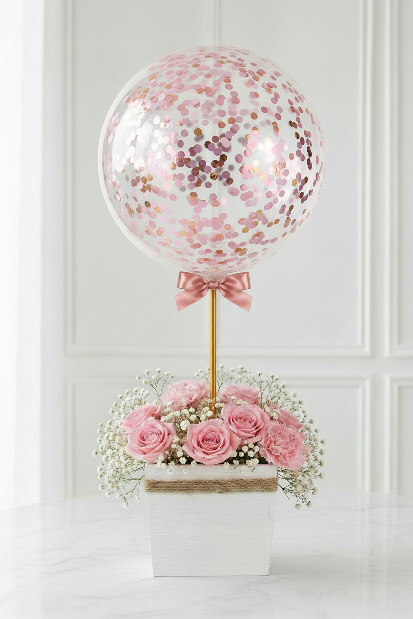 The Bloom Box: Pink Roses + Pink Carnations